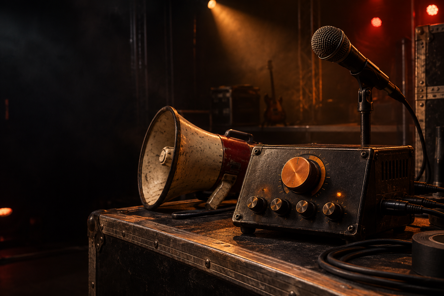 BarkerBox megaphone and microphone voice-effect product artwork